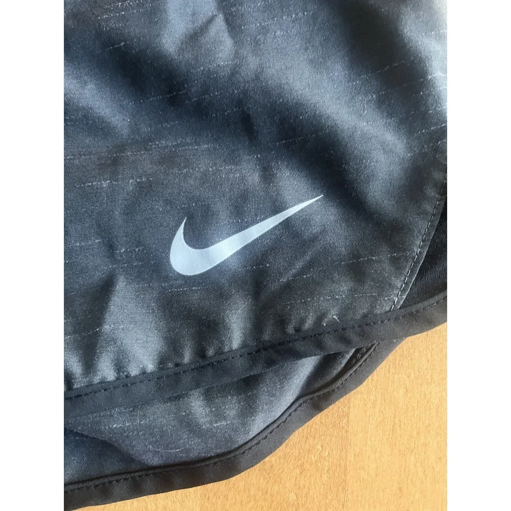 Nike Women's Dri Fit Athletic Running Shorts Sz S Drawstring Black Lined Run Gym